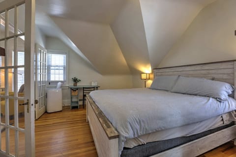 Comfy king sized bed in a private room!