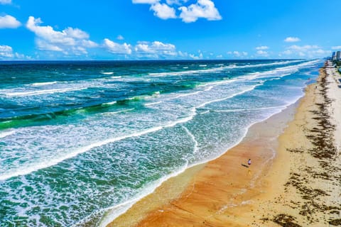 On the beach, beach towels