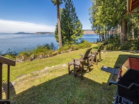 Relax in the yard, bbq or play yard games with view.
