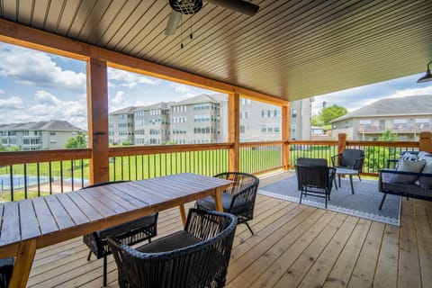 Private, Covered balcony with golf course view