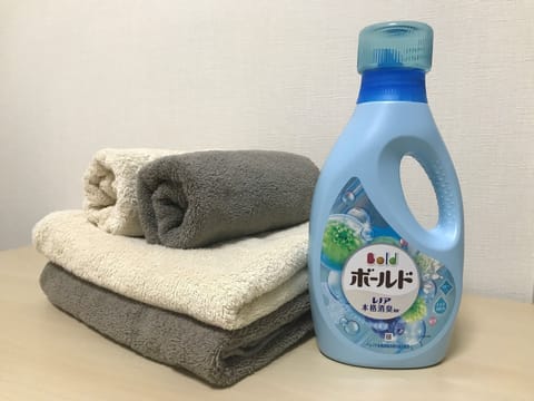 Bath towel, face towel, laundry detergent