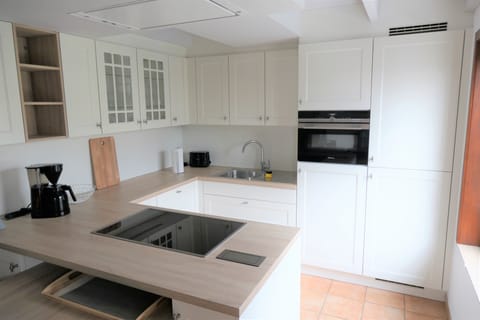 Private kitchen | Fridge, microwave, oven, stovetop