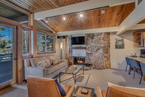 Living room view from bed area