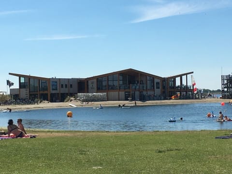 Beach nearby, sun loungers