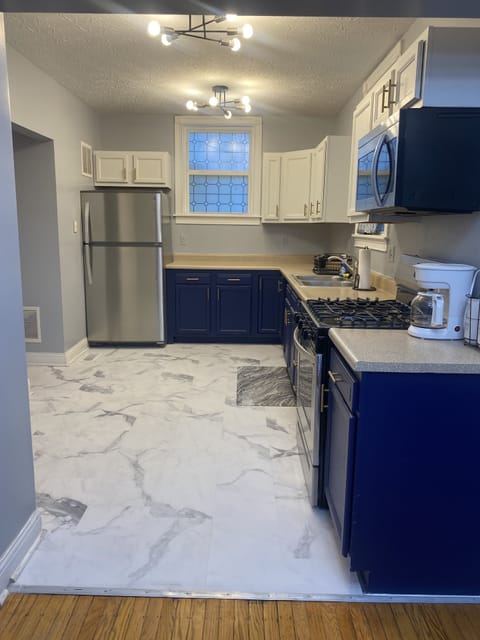 Updated kitchen with all the essentials during your stay