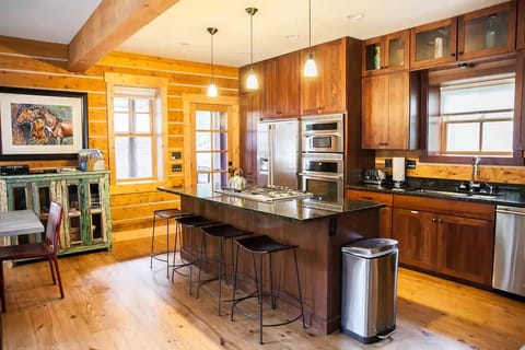 Kitchen area in main room