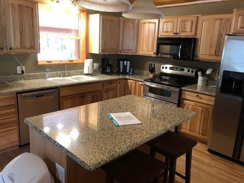 Window over kitchen sink to view wildlife in backyard