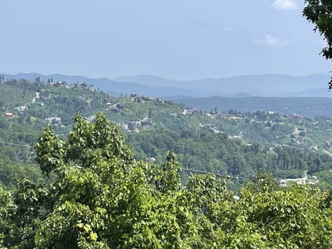 Beautiful view of Gatlinburg and the Great Smokey Mountains from the decks. 
