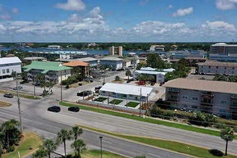 Aeriel view of the cottage