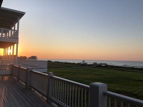 Right on the beach. No obstructed view! Beautiful sunrises!