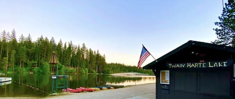 Visit the lake late in the afternoon for a peaceful swim.