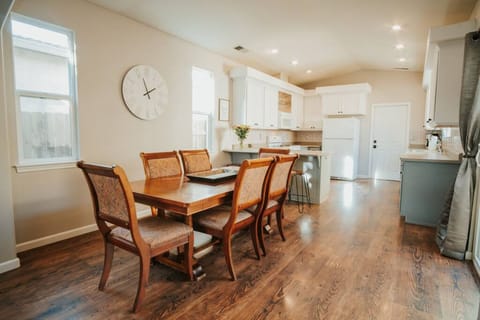 Share meals and meaningful conversations around the dining table, perfect for family dinners or game nights with friends.