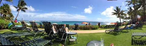 Beachfront at Waiohai.  All villas have access to the waterfront