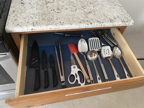 Plenty of useful utensils 