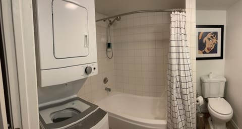 Full bath and Washer and Dryer