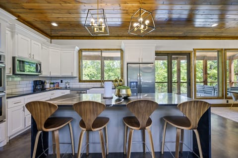 Kitchen with upscale amenities