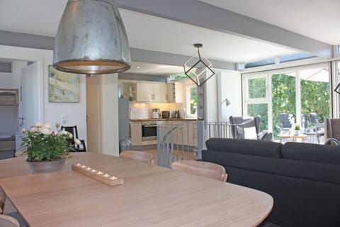 open kitchen with dining area