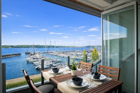 Balcony overlooking the Flensburg Fjord