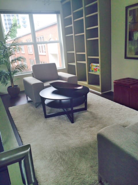 True loft area. Great for chilling out or working.