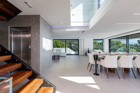 An elevator is also available for access to each level!