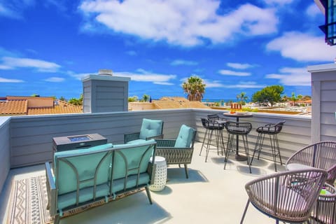 Ocean view rooftop deck
