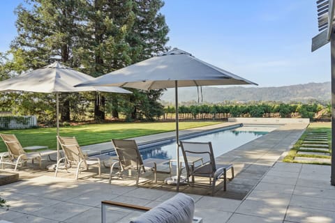 Lap pool with a view