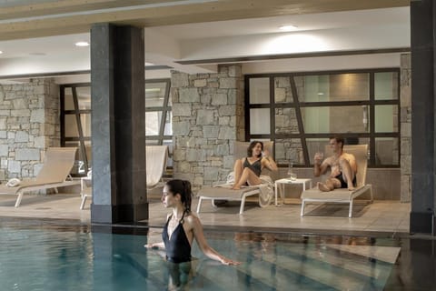 Indoor pool, a heated pool