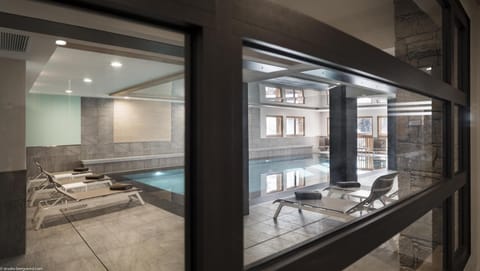 Indoor pool, a heated pool