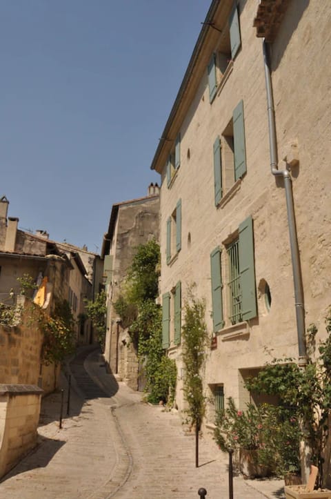 House facade - quiet pedestrian street