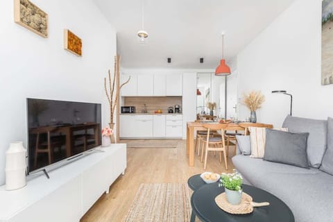 The fully equipped kitchenette includes everything you need for a home-cooked meal.