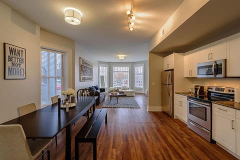 Spacious dining area