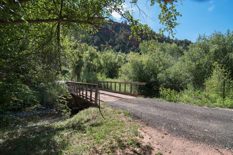 Driveway entrance to the home