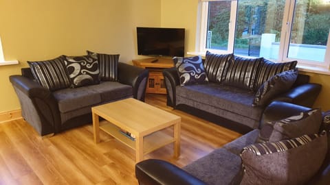 Sitting room with smart tv