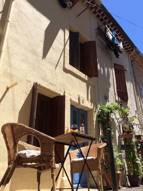 You can have a drink or a meal by putting a little table and chairs outside.