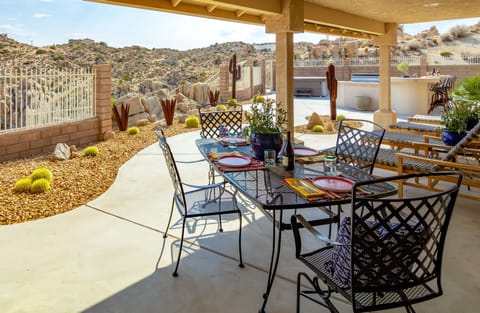 Outdoor Patio. Dining, Lounging, BBQing, Spa, Firepit and Stargazing.