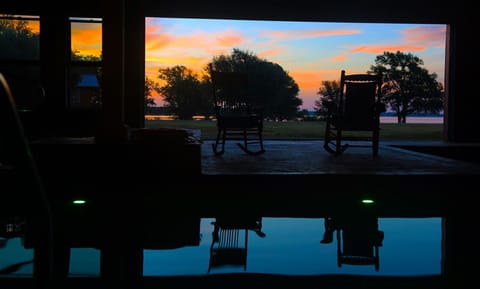 Indoor pool, a heated pool