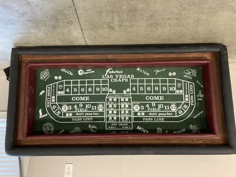 Craps table