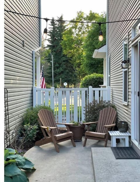 Private patio-2 Adirondack chairs
