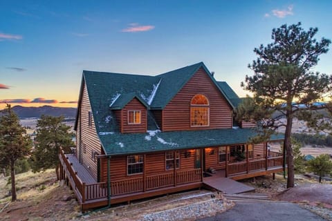 Mountaintop with fantastic views on all sides.