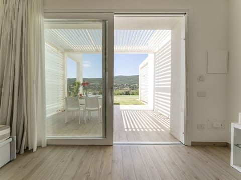 Azure, Building, Wood, Shade, Interior Design, Flooring, Curtain, Real Estate, Hardwood