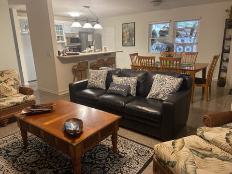 Open concept kitchen/living room