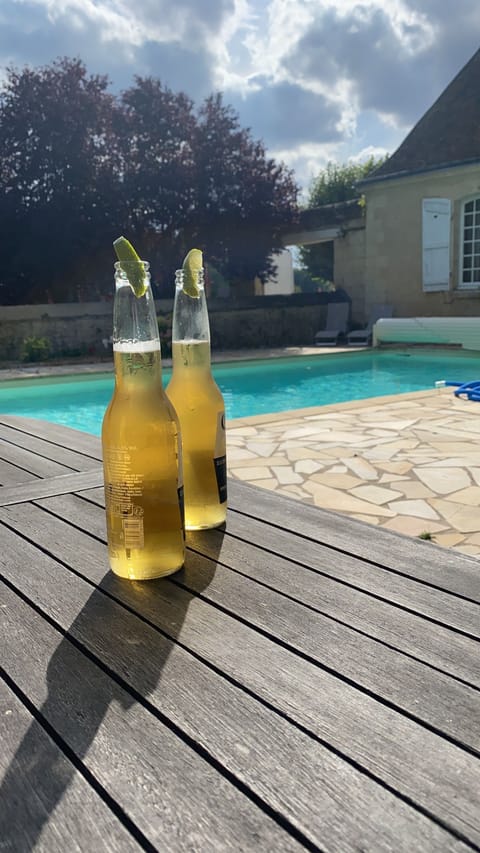 Have a drink in the pool garden