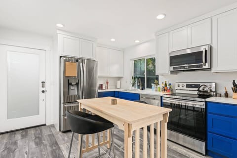 The kitchen to the bathrooms, everything was well stocked for our long stay.