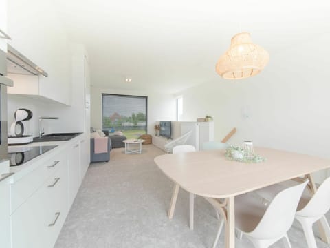 Furniture, Cabinetry, Table, Property, Countertop, Building, White, Chair, Lighting, Wood