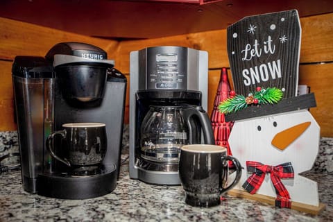 Your festive coffee station, ready for a winter morning.
