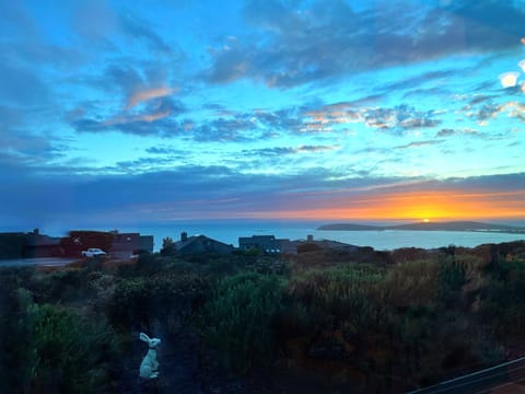 sunset view from sunroom