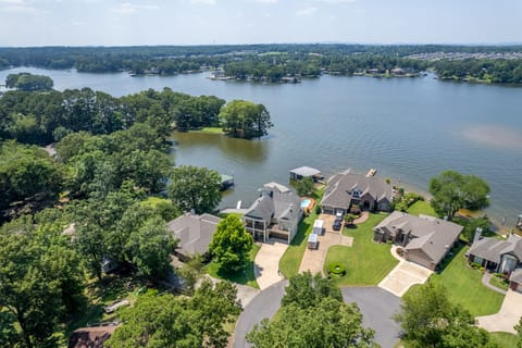 Best of both worlds! Situated in quiet cove with views of the main channel