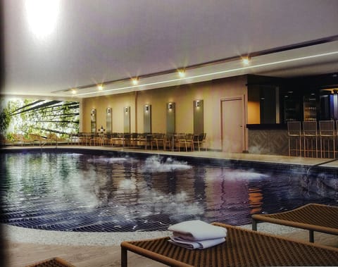 Indoor pool, outdoor pool