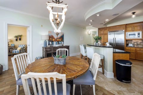 Large round dining table for family meals