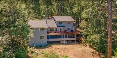 Back of house and back wraparound deck